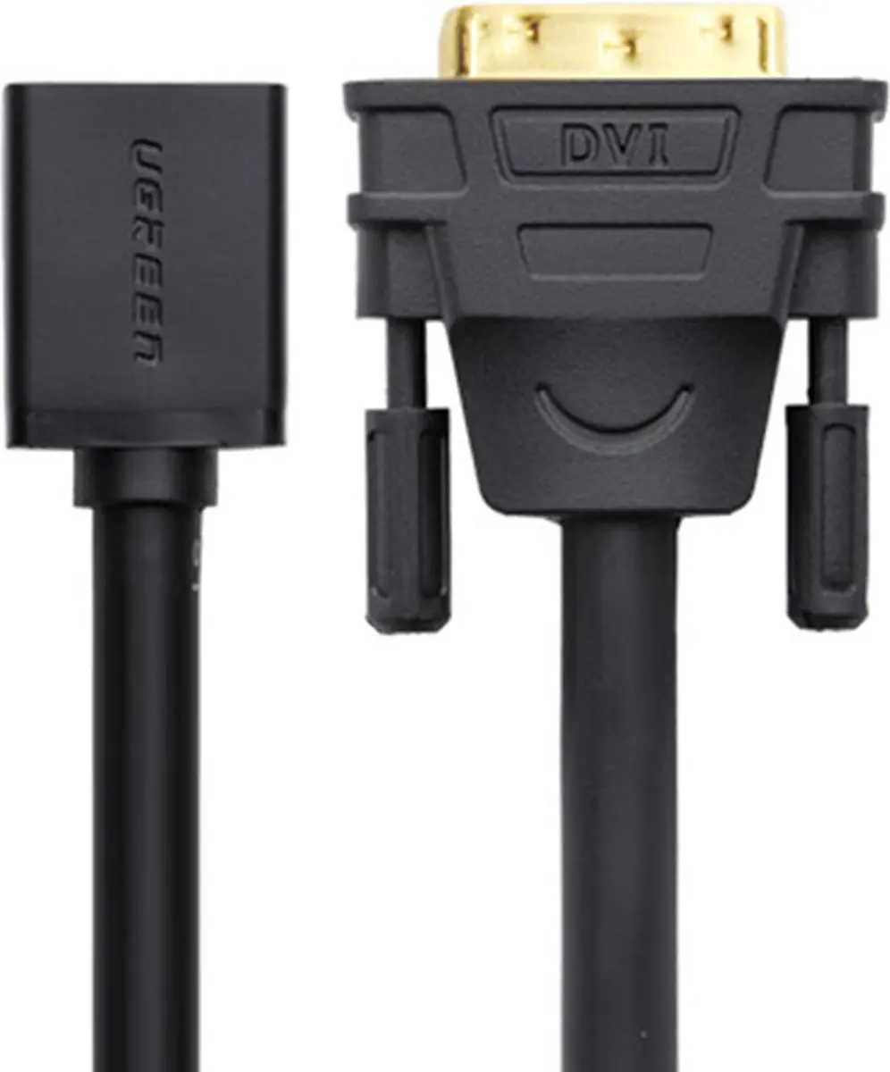 UGREEN DVI naar HDMI Adapter 0,15m - Mannelijk/Vrouwelijk