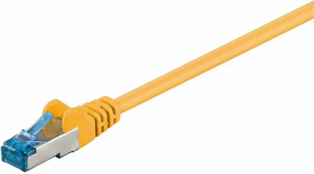 Goobay CAT 6A Netwerkkabel S/FTP Geel