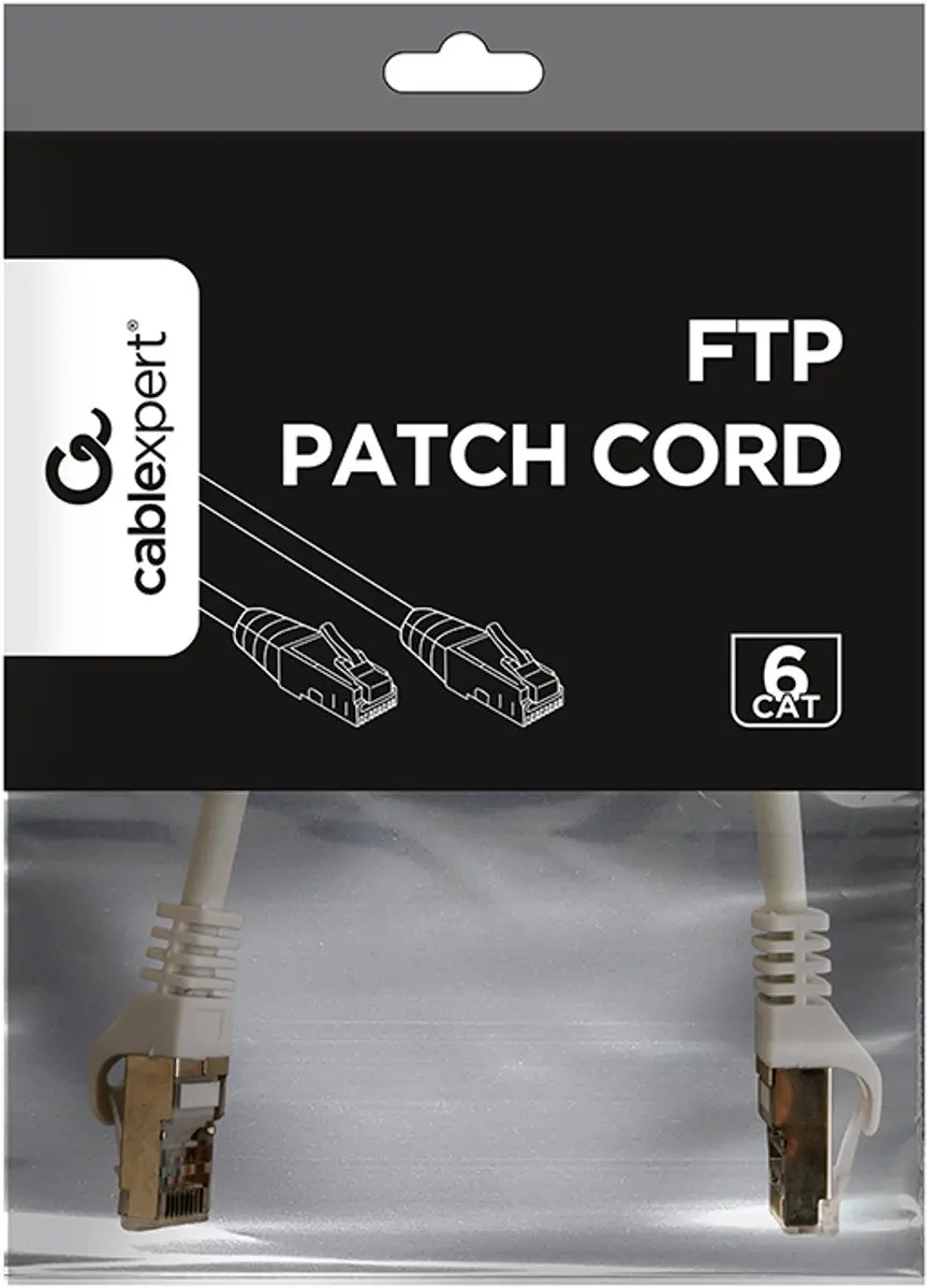 Gembird CablExpert PP6-0.25M FTP Cat6 Netwerkkabel - 0,25m - Grijs