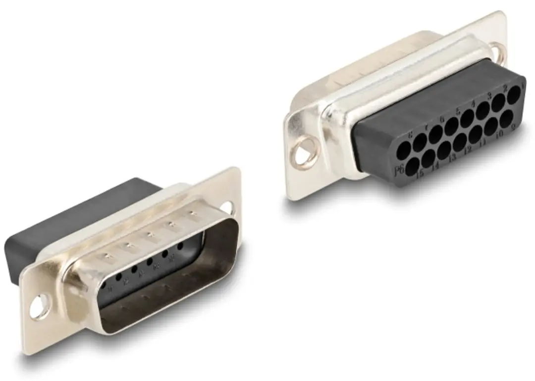 Delock D-Sub 15 naar RJ12 Adapter - Blauw