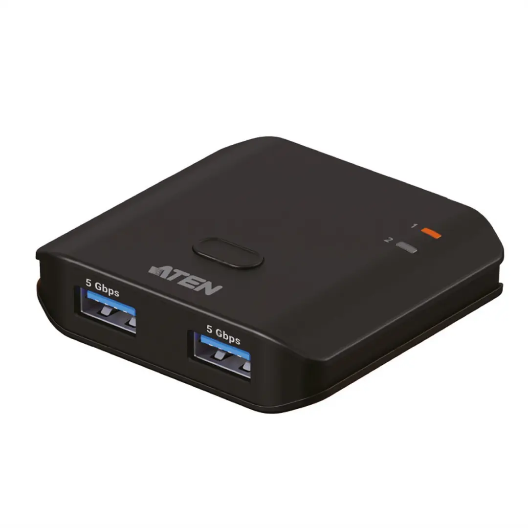 Aten US4322 USB Sharing Switch - 2x2-Port USB 3.2 Gen 1 - Zwart