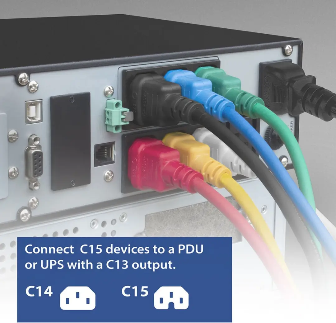 ACT AK5395 Netsnoer C14-C15 Groen 2,5m