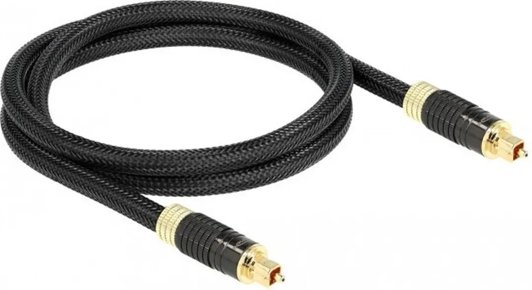 Delock Toslink Audio Kabel 8mm - 1m - Zwart