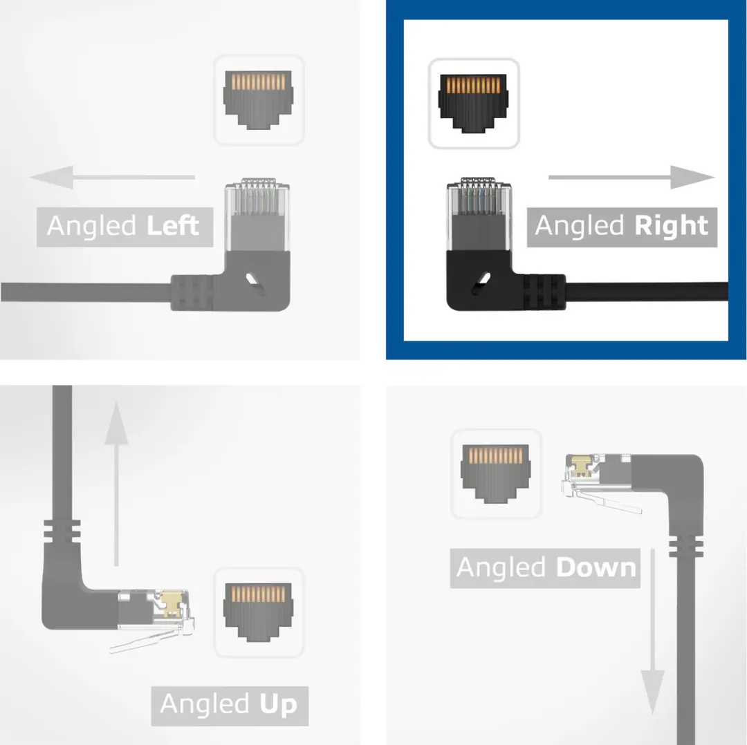 ACT DC2900 Patchkabel CAT6A U/UTP 0,5m - Zwart