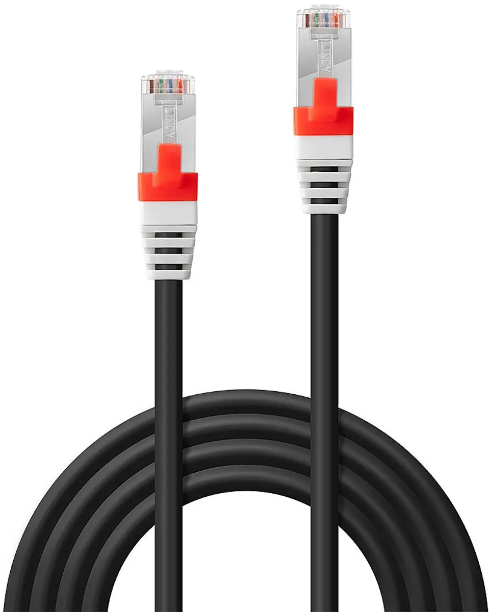 Lindy Cat.6 SSTP/SFTP PIMF Patchkabel 10G - Zwart