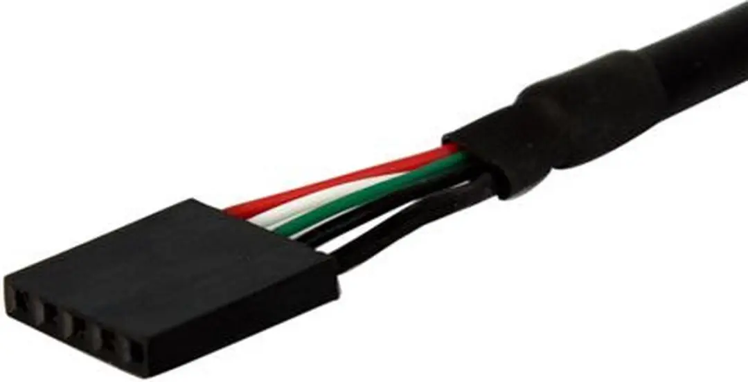 Startech USBPNLAFHD1 Inbouwpaneel USB Kabel - Zwart