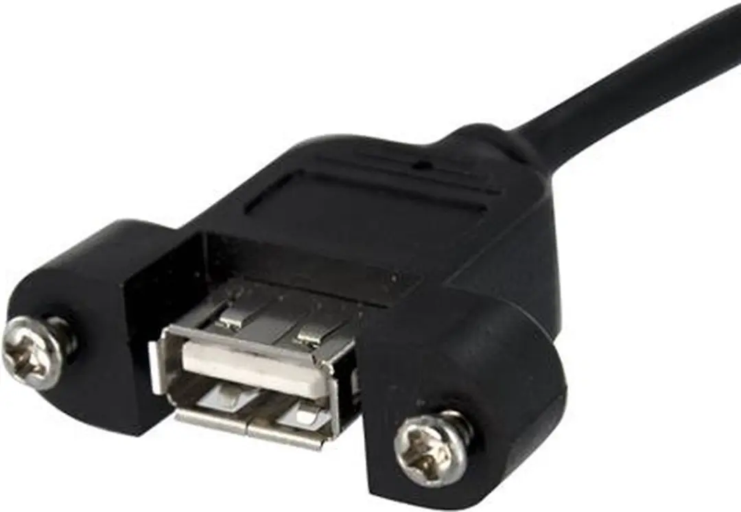 Startech USBPNLAFHD1 Inbouwpaneel USB Kabel - Zwart
