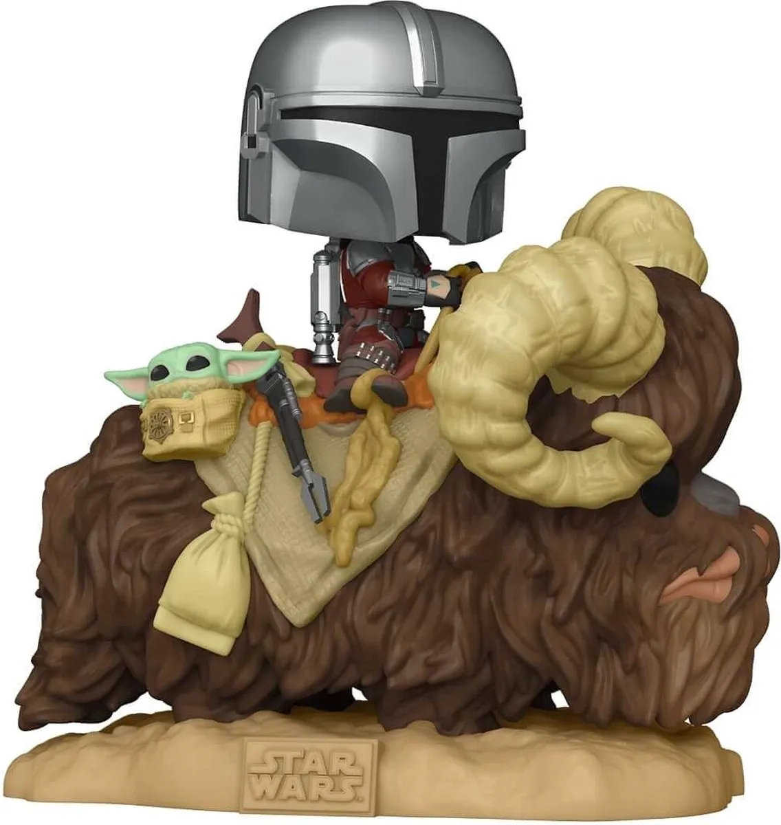 Funko Pop Star Wars The Mandalorian & The Child op Bantha #416 - Multi