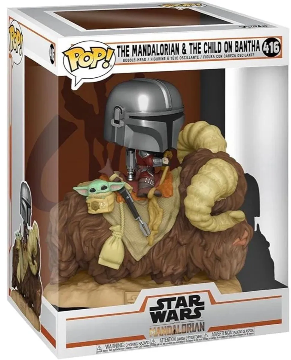 Funko Pop Star Wars The Mandalorian & The Child op Bantha #416 - Multi