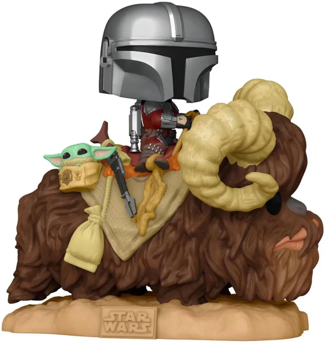 Funko Pop Star Wars The Mandalorian & The Child op Bantha #416 - Multi
