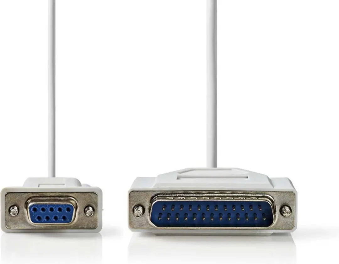 Nedis D-SUB Kabel 25P Male - 9P Female 2m - Ivoor