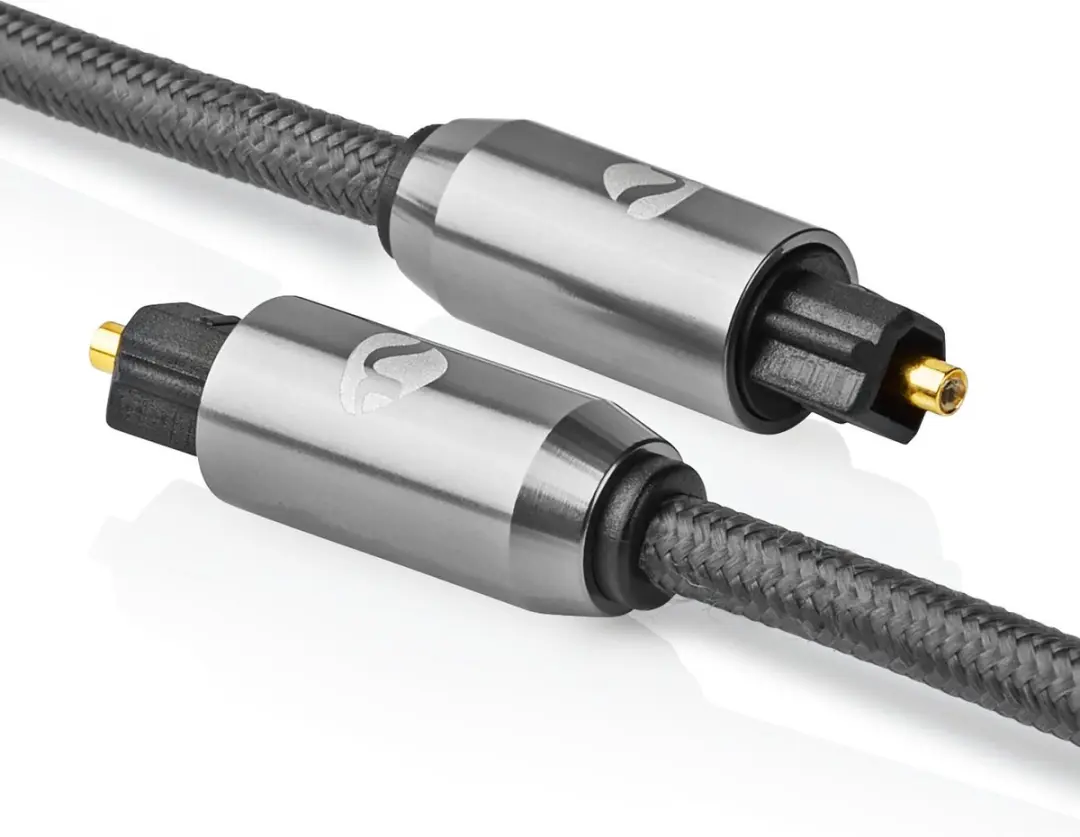 Nedis Optische Audiokabel CATB25000GY20 - 2m - Gun Metal Grijs