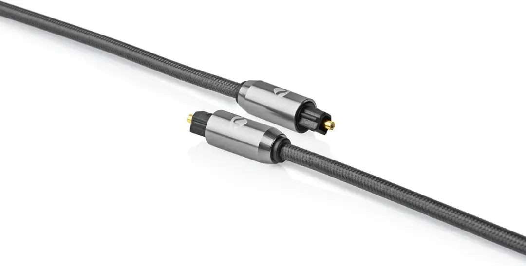 Nedis Optische Audiokabel CATB25000GY20 - 2m - Gun Metal Grijs
