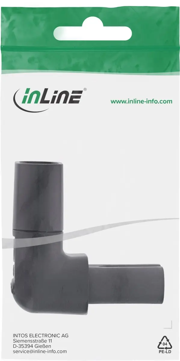 InLine C7/C8 Stroomadapter - Zwart