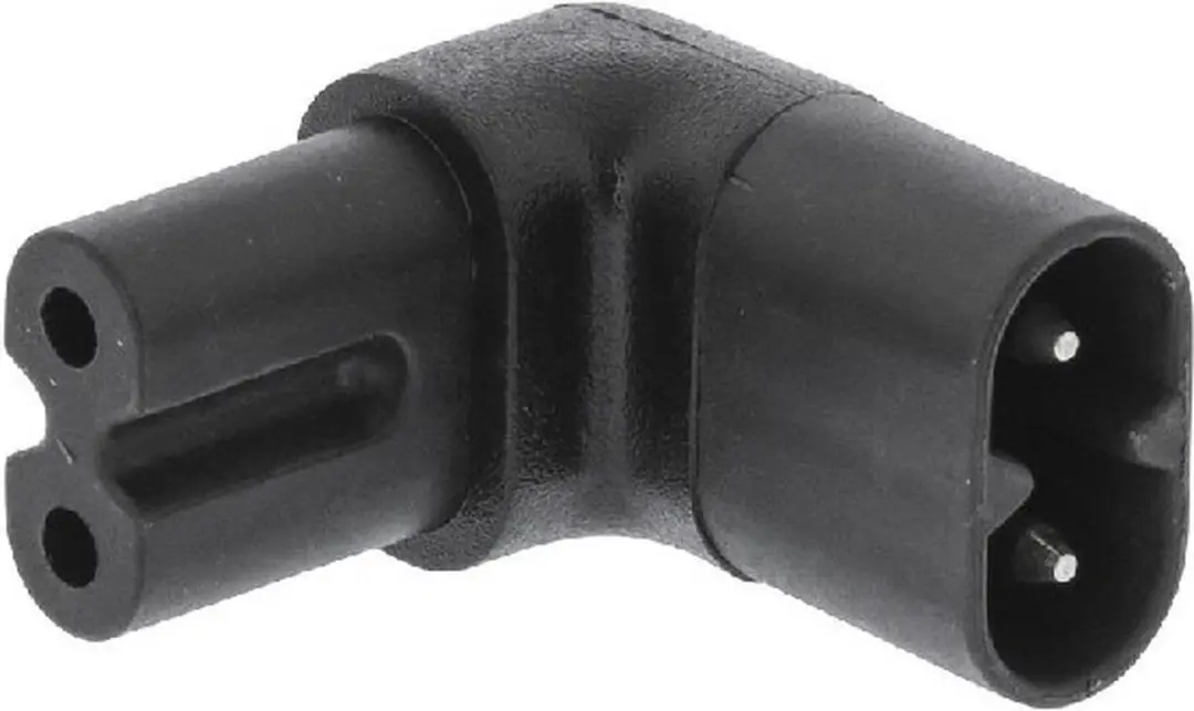 InLine C7/C8 Stroomadapter - Zwart