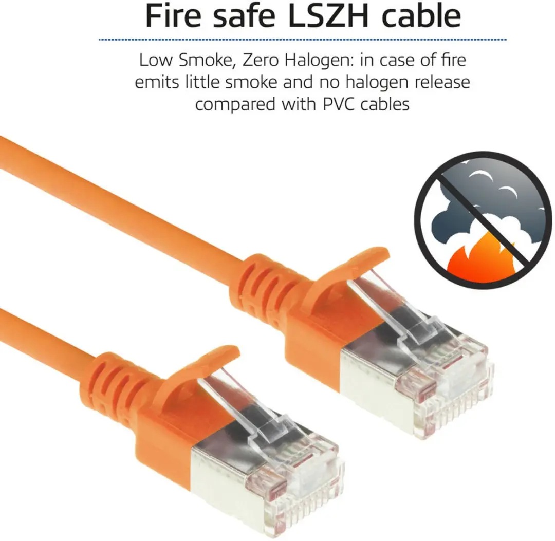 ACT DC7130 Patchkabel CAT6A U/FTP - 0,15m - Oranje