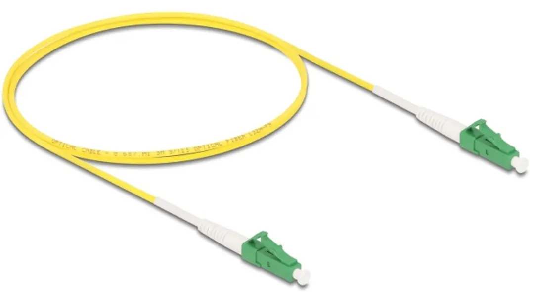 Delock LC-APC naar LC-APC Glasvezelkabel 1m - Geel