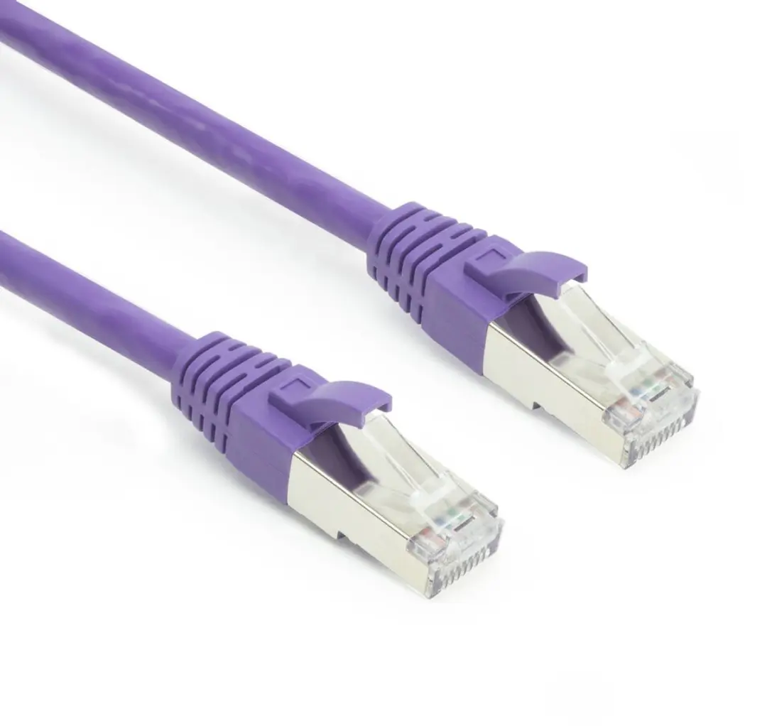 ACT Paarse SFTP CAT6A Patchkabel 20m