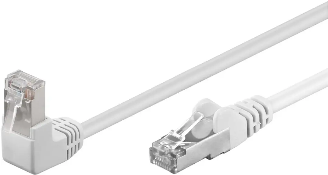 Goobay CAT 5e Patchkabel 90° Wit 3m
