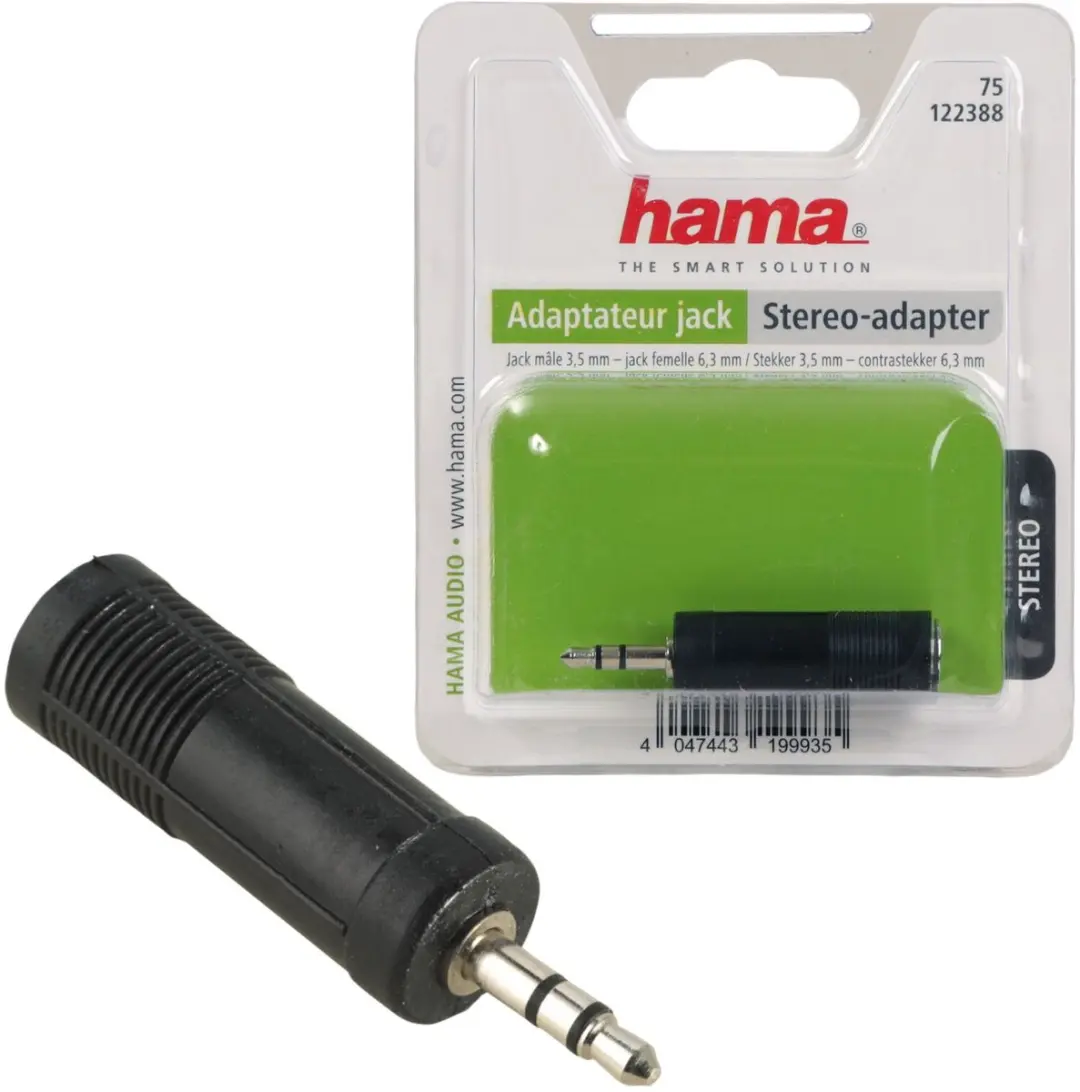 Hama 6,3mm naar 3,5mm Jack Adapter
