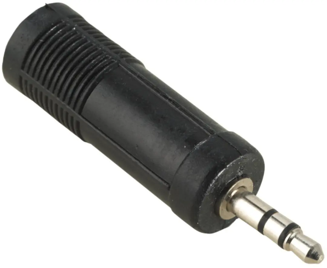 Hama 6,3mm naar 3,5mm Jack Adapter - Zwart