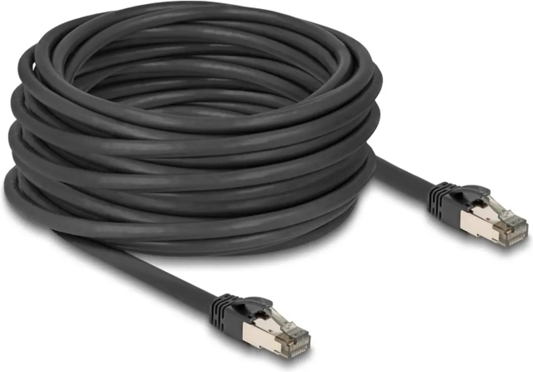 Delock Cat.6A U/FTP Netwerkkabel 15m - Zwart