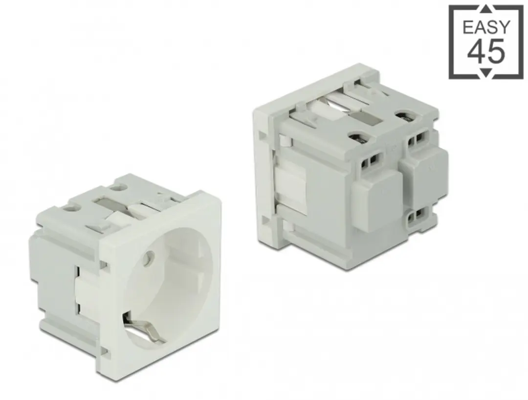 Delock Easy 45 Geaarde Stopcontact 45x45mm