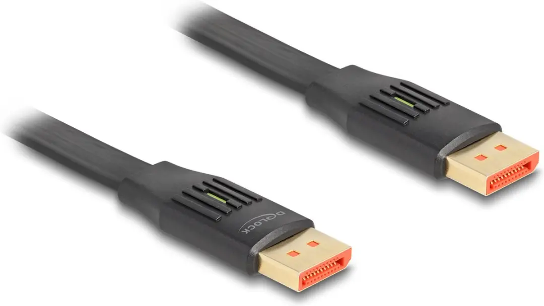 Delock DisplayPort Flat Ribbon Kabel 8K 60Hz 5m - Zwart