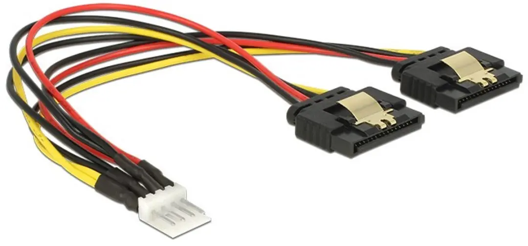Delock Floppy Voedingskabel 2x SATA - 0,20m