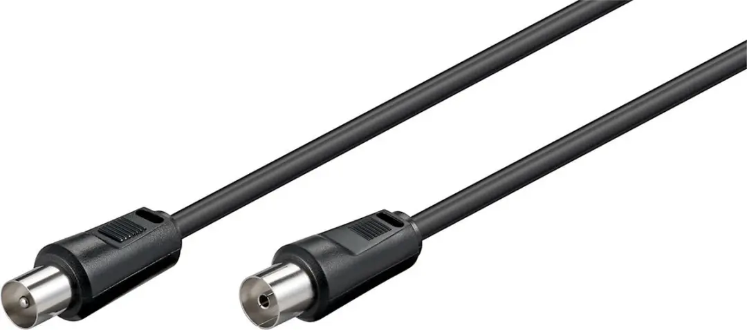Goobay 15m Coaxial Cable coax-kabel Coaxiaal Zwart