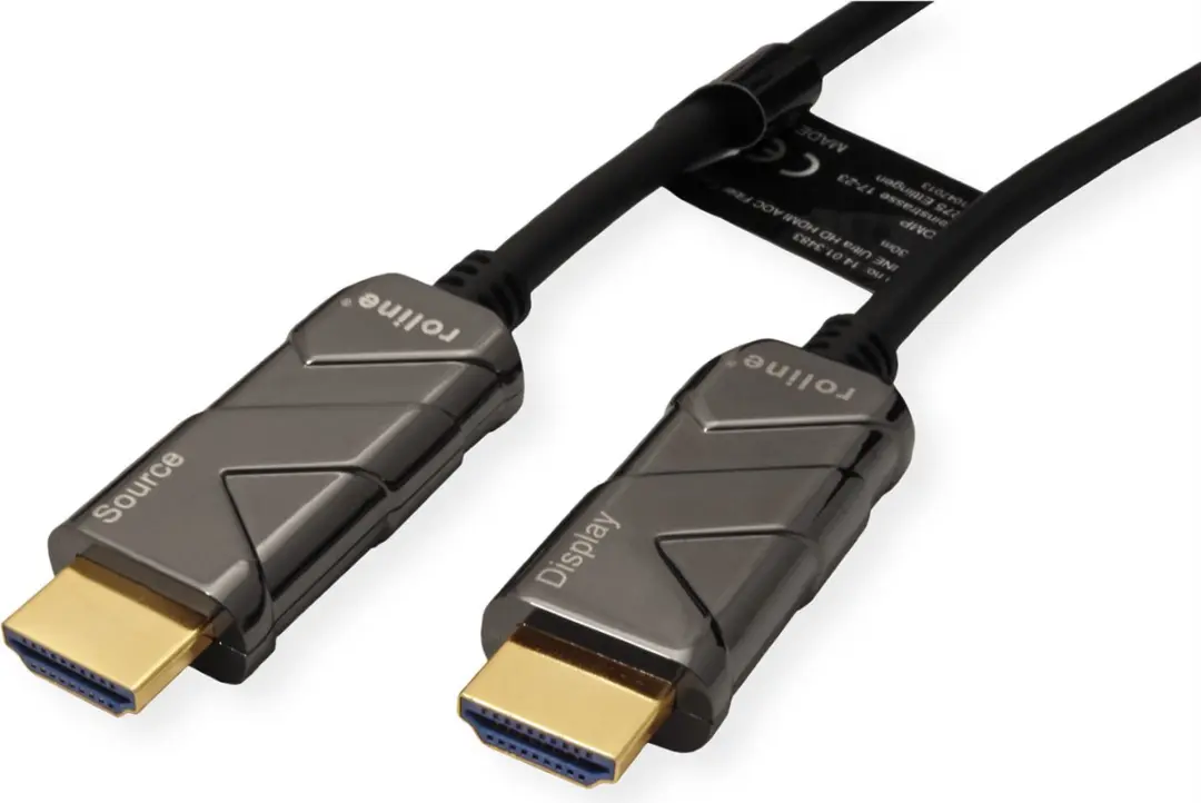 Roline Ultra HDMI Actieve Optische 8K Kabel 15m - Zwart