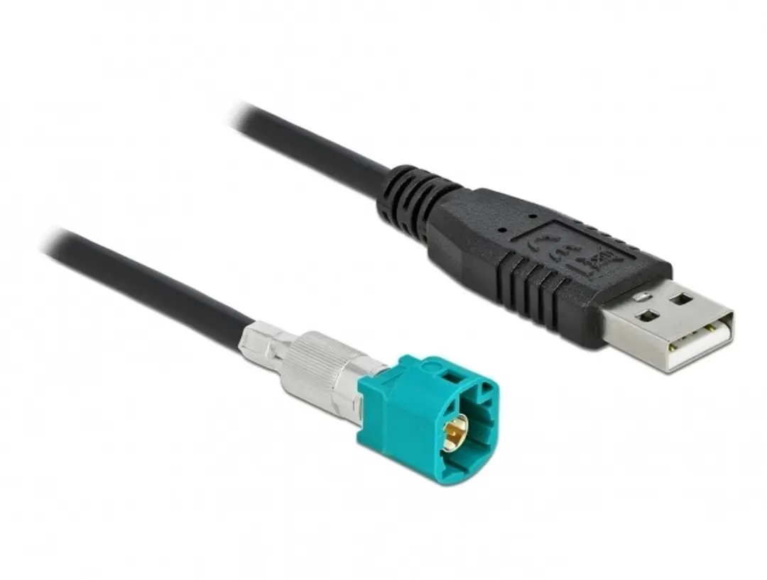Delock HSD Z Male naar USB 2.0 Type-A Kabel 0.5m - Zwart