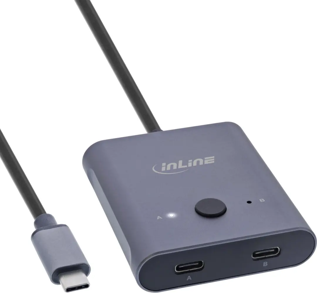 InLine USB-C Switch Bidirectioneel 10Gb/s 100W