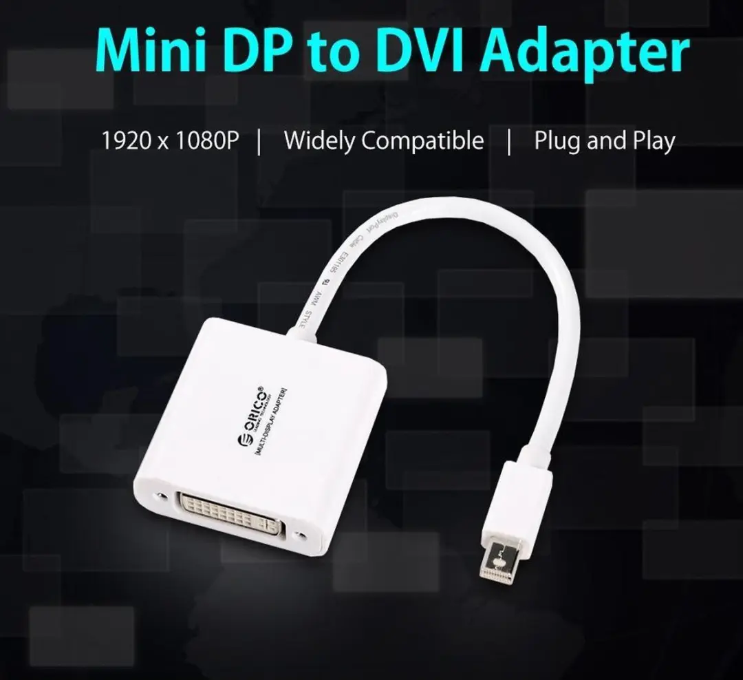 ORICO Mini DisplayPort naar DVI Adapter 1080P - Wit