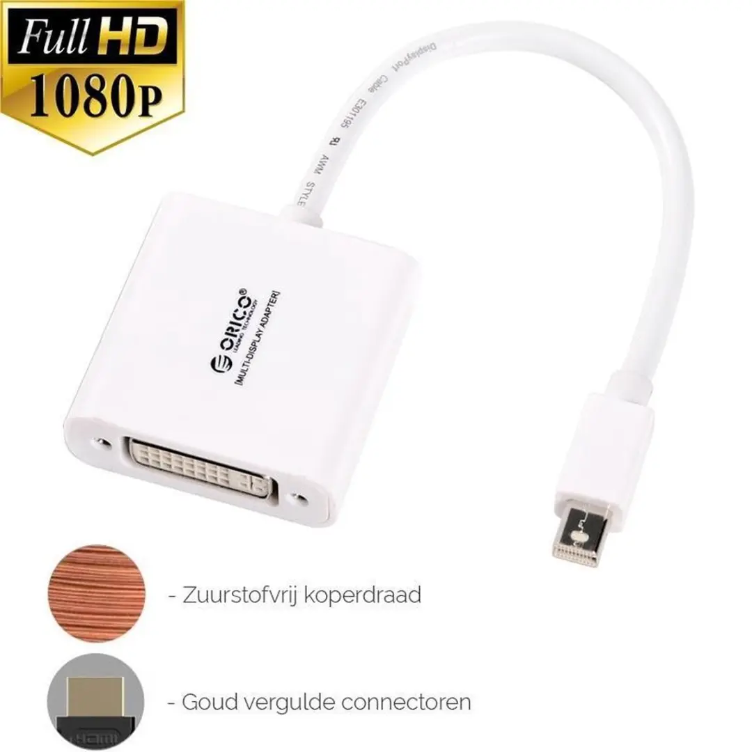 ORICO Mini DisplayPort naar DVI Adapter 1080P