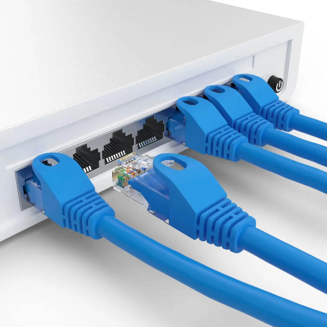 Goobay CAT6 Netwerkkabel RJ45 - 5m - Blauw
