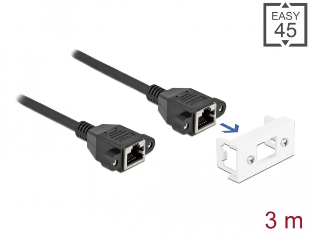 Delock Network Extension Kabel Cat.6A 3m