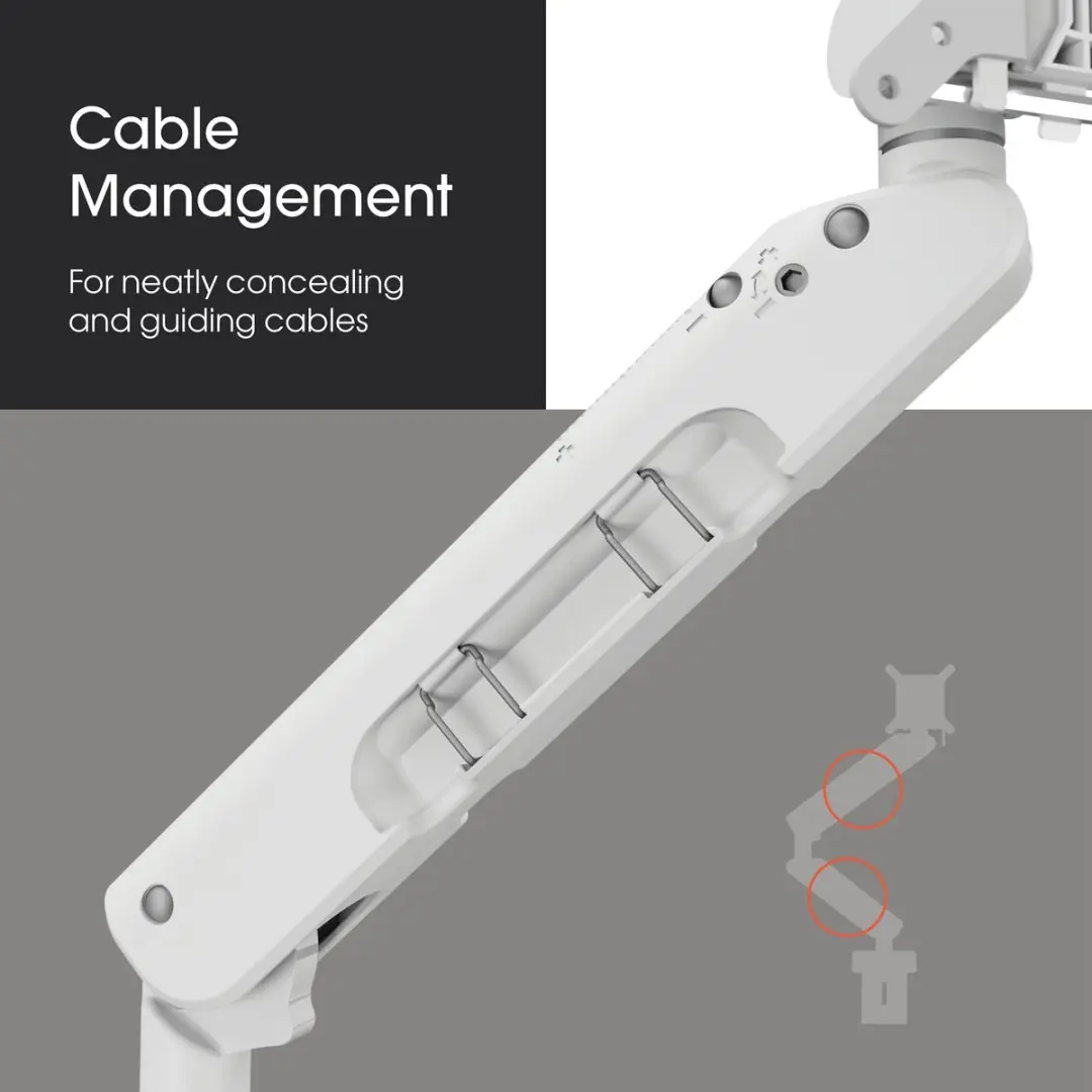Vogel's MOMO 4237 Monitorarm Motion Plus - 2 Monitoren - Wit