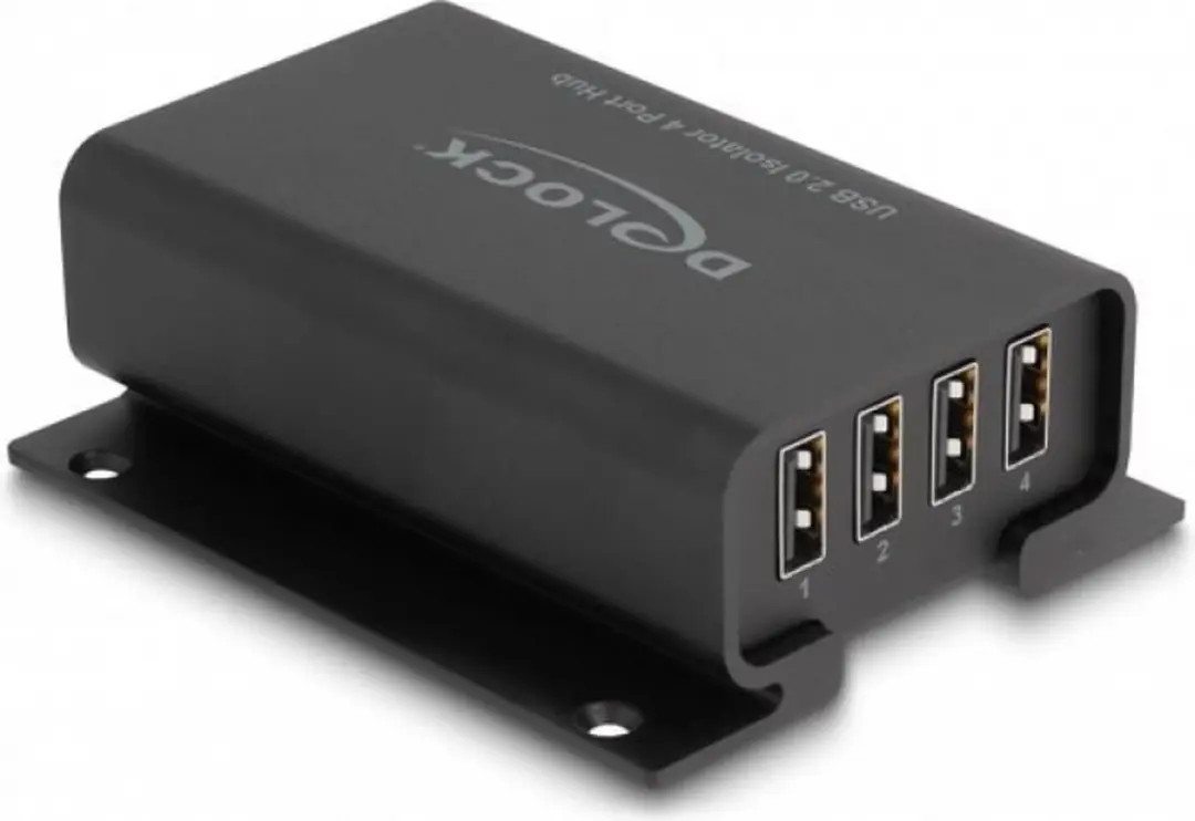 Delock 64226 USB 2.0 Isolator Hub - 4 Poorten - 5 kV