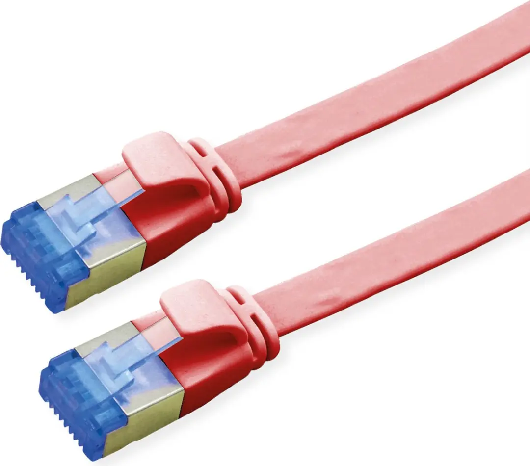 VALUE FTP patchkabel, Cat.6A (Class EA), extra plat, rood, 3 m