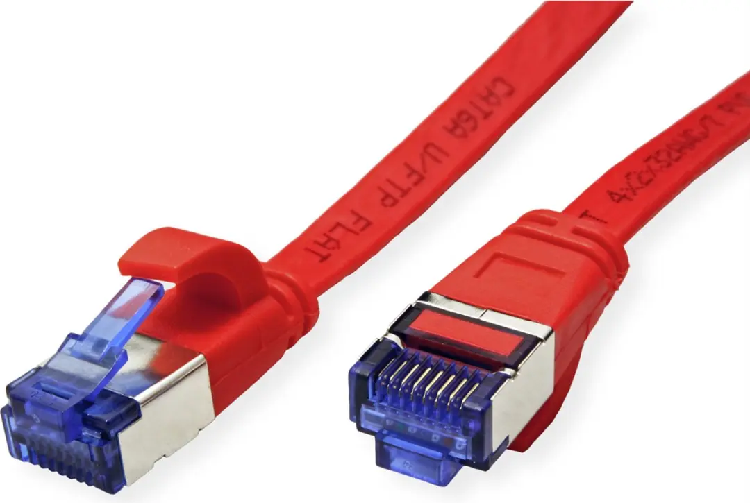 VALUE FTP patchkabel, Cat.6A (Class EA), extra plat, rood, 3 m