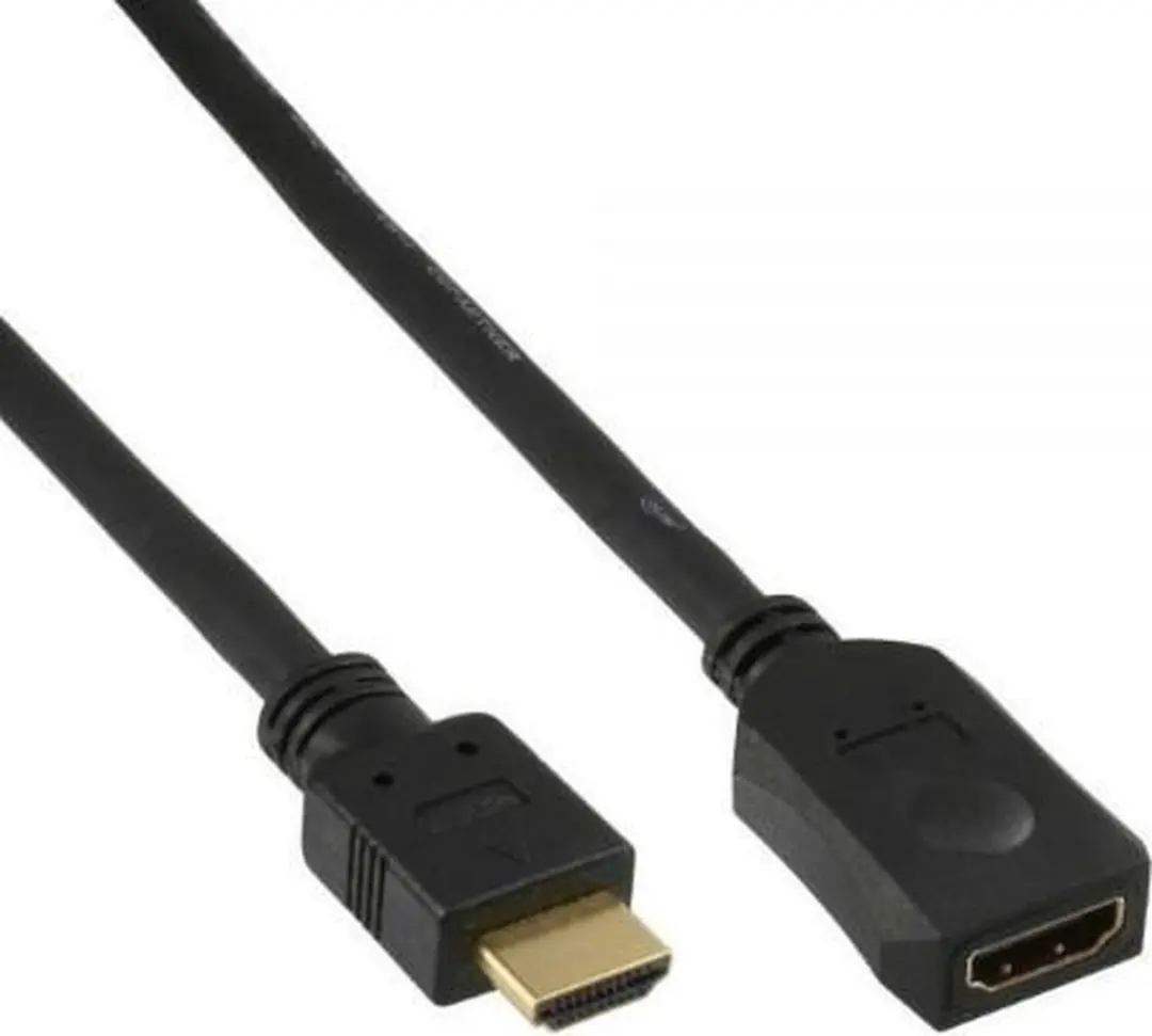 InLine HDMI High Speed Verlengkabel 2m - Zwart