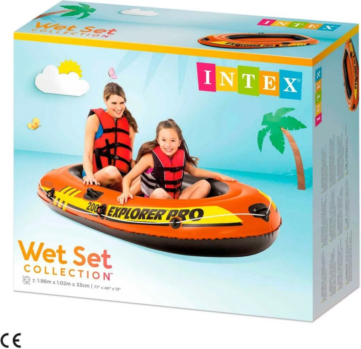 Intex Explorer Pro 200 Boot - Rood