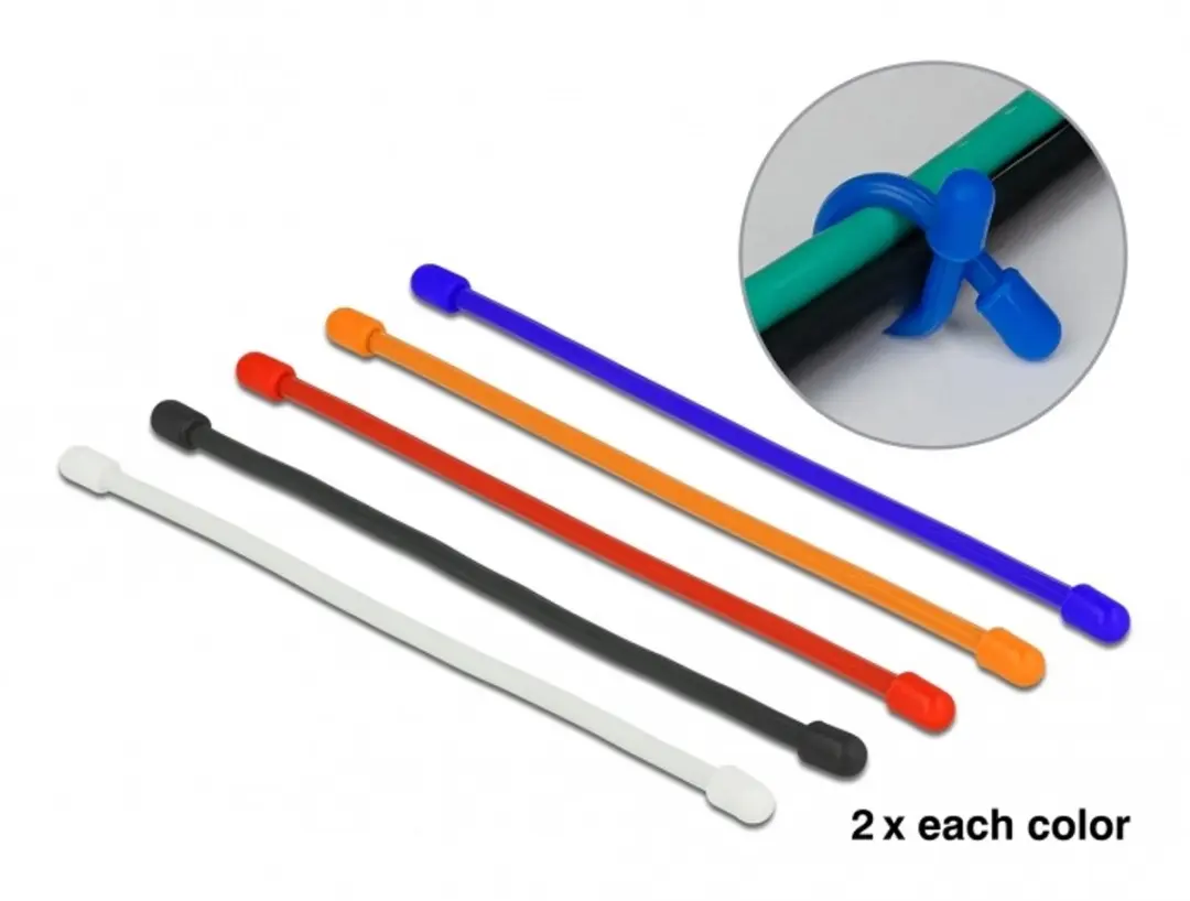 Delock Flexibele Kabelbinders 80x4mm
