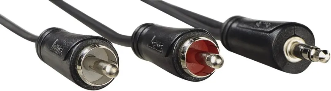 Hama Audiokabel 3,5mm Jack naar 2x Cinch Stereo - 3m - Zwart