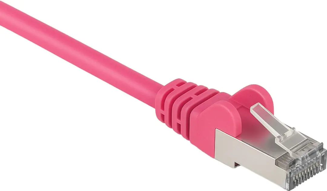Goobay CAT 5e Patchkabel SF/UTP Magenta 1m - 10 Stuks