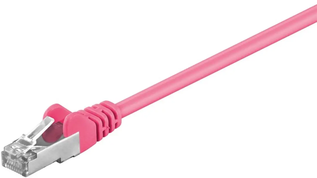 Goobay CAT 5e Patchkabel SF/UTP Magenta 1m