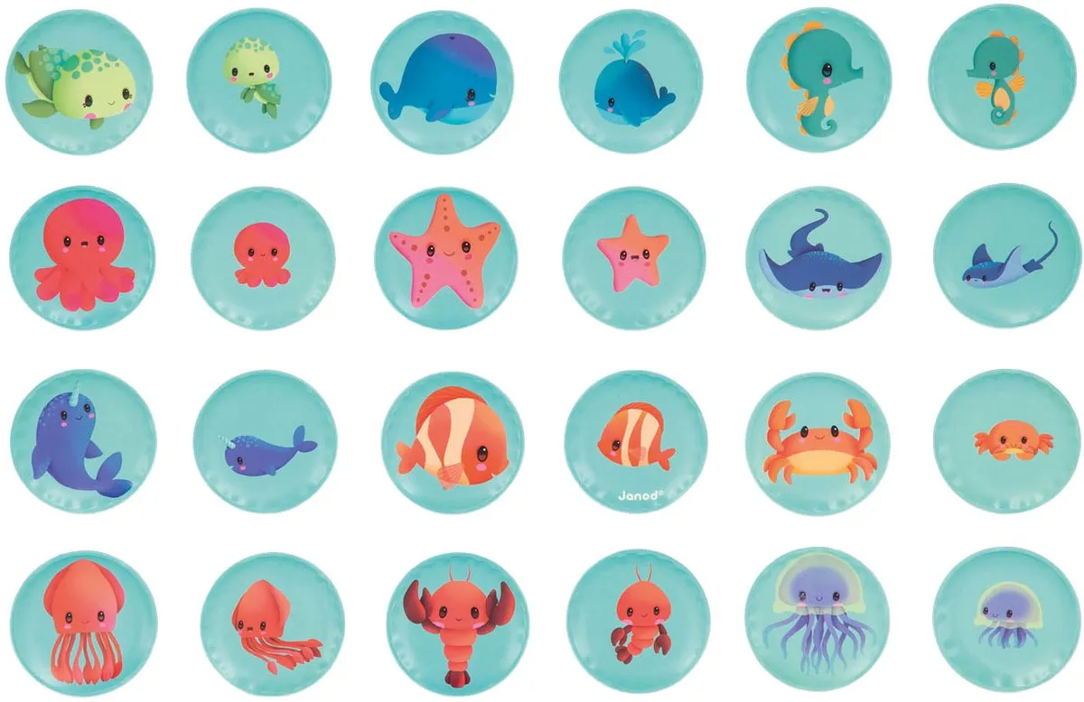 Janod Memoryspel Babydieren 4723 - 24 Stuks - Multikleur