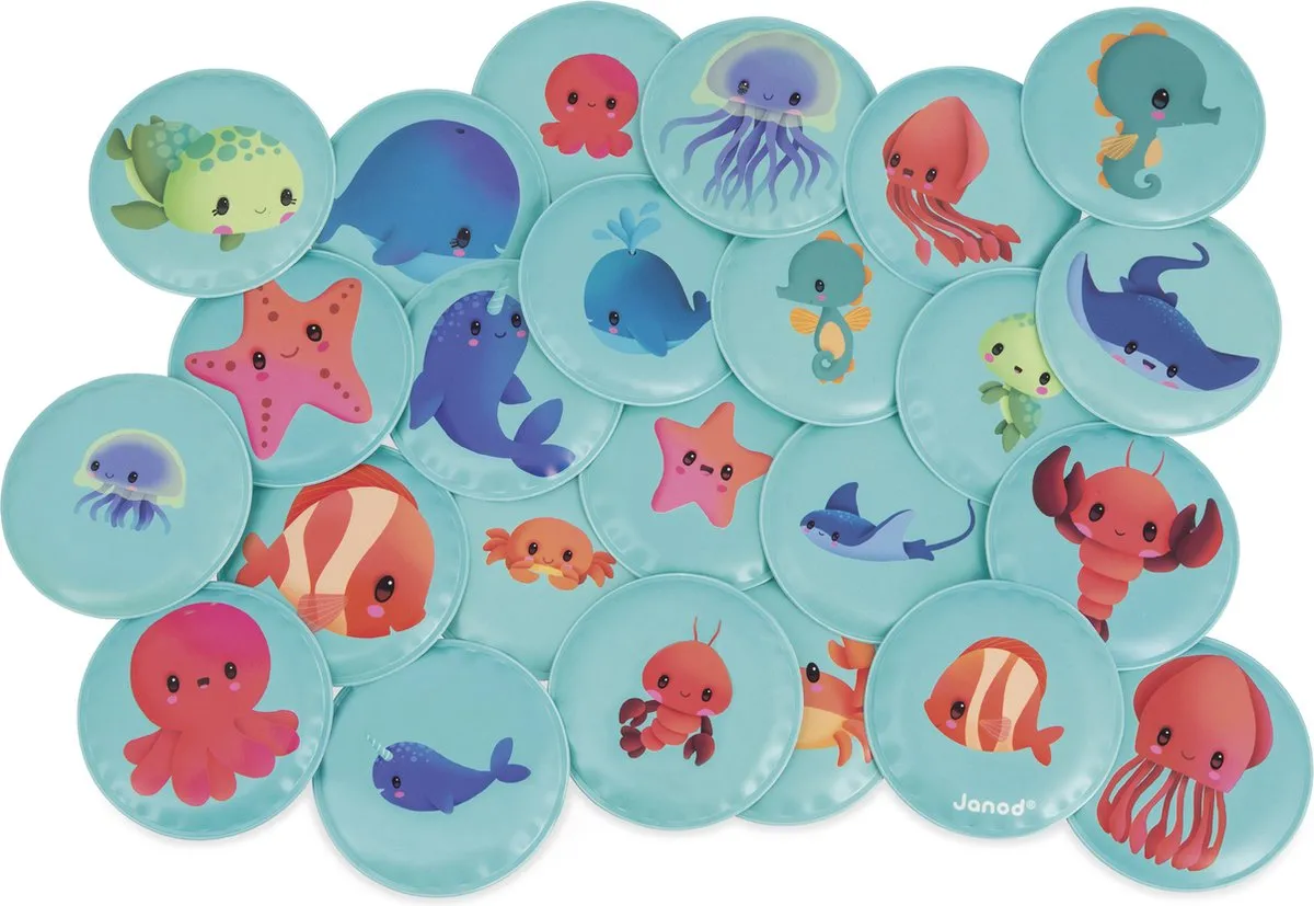 Janod Memoryspel Babydieren 4723 - 24 Stuks - Multikleur