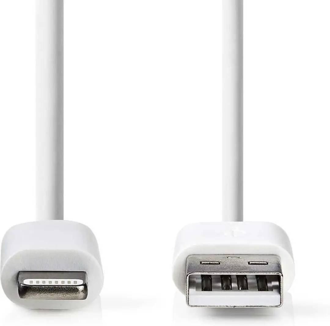 Nedis Lightning Kabel USB-A 1m - Wit
